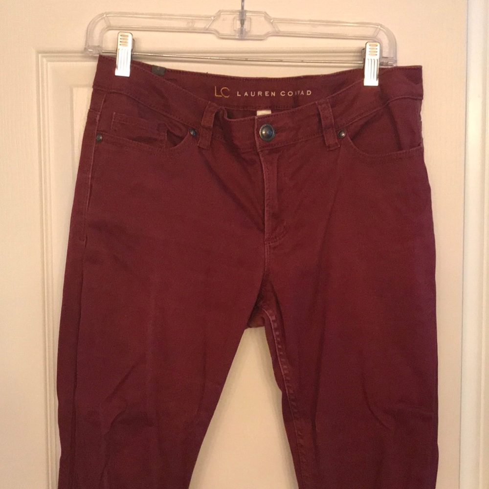 Lauren Conrad Wine Skinny Pants